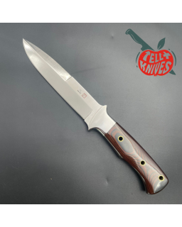 Vintage AMK SERE 3006 Fighting Knife Full tang AUS-6A steel Micarta handle leather sheath
