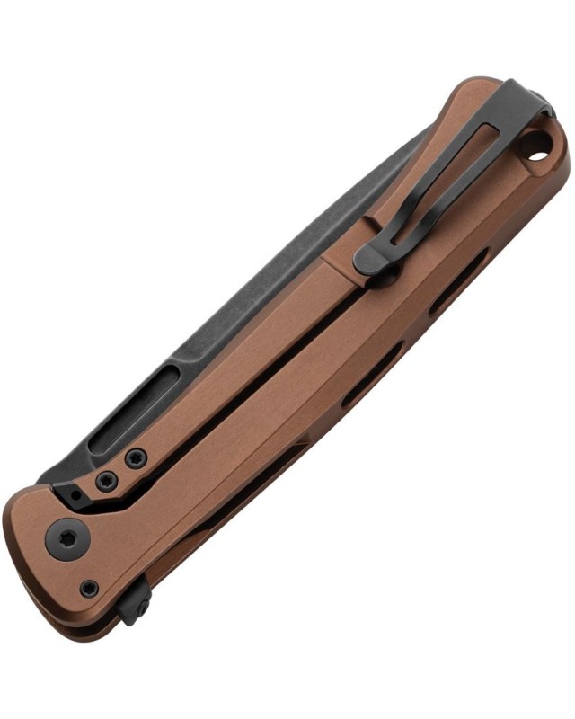 Skinny MagnaCut steel blackwash Framelock Earth Brown Aluminium handle Brown micarta insert Skinny MagnaCut steel blackwash Framelock Earth Brown Aluminium handle Brown micarta insert
