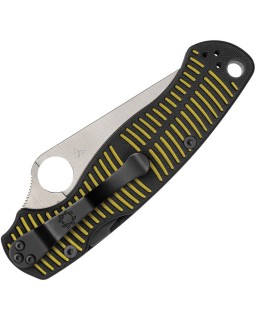 Para Military 2 Salt MagnaCut Steel Satin Blade Black and Yellow G10