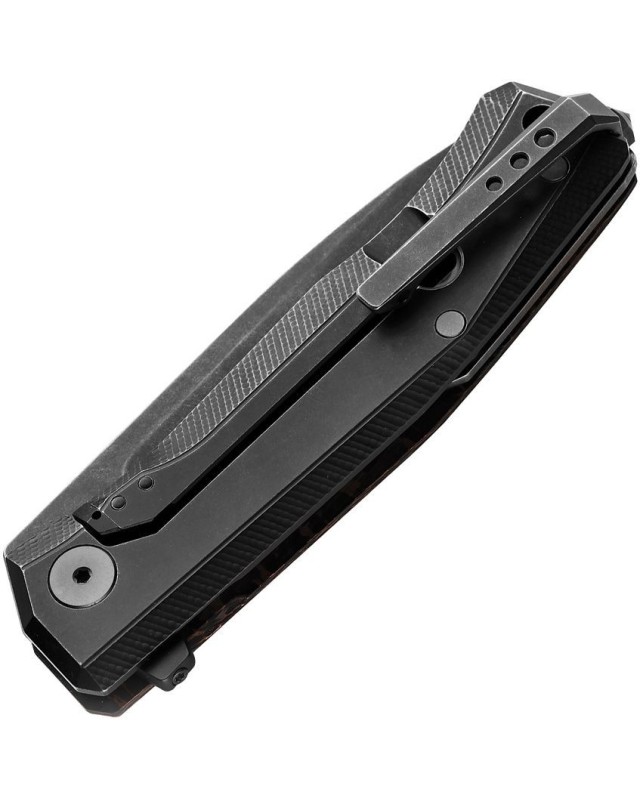 Myto MT01-MC-SS CPM MagnaCut, Snakeskin FatCarbon couteau de poche, Molletta design