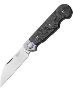 Jaques Wharncliffe blade MagnaCut steel Titanium CF Dark Matter Black VOX Design slip joint