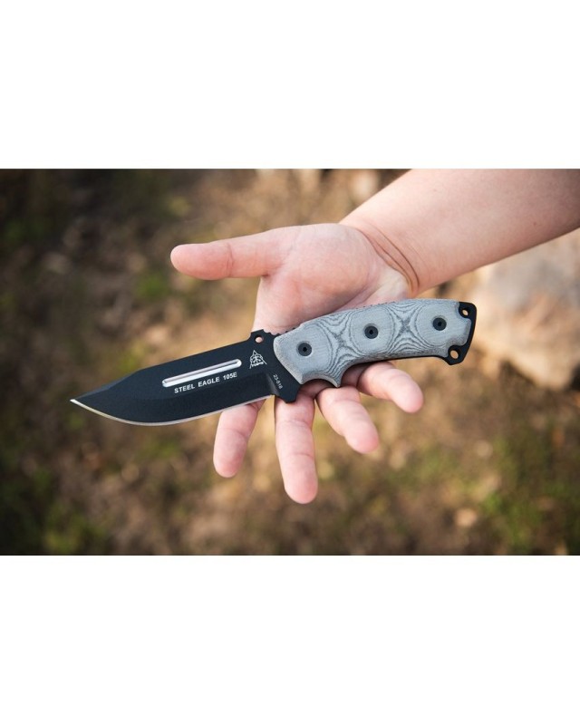 Steel Eagle Hunter Point 1095HC black micarta black kydex Steel Eagle Hunter Point 1095HC black micarta black kydex