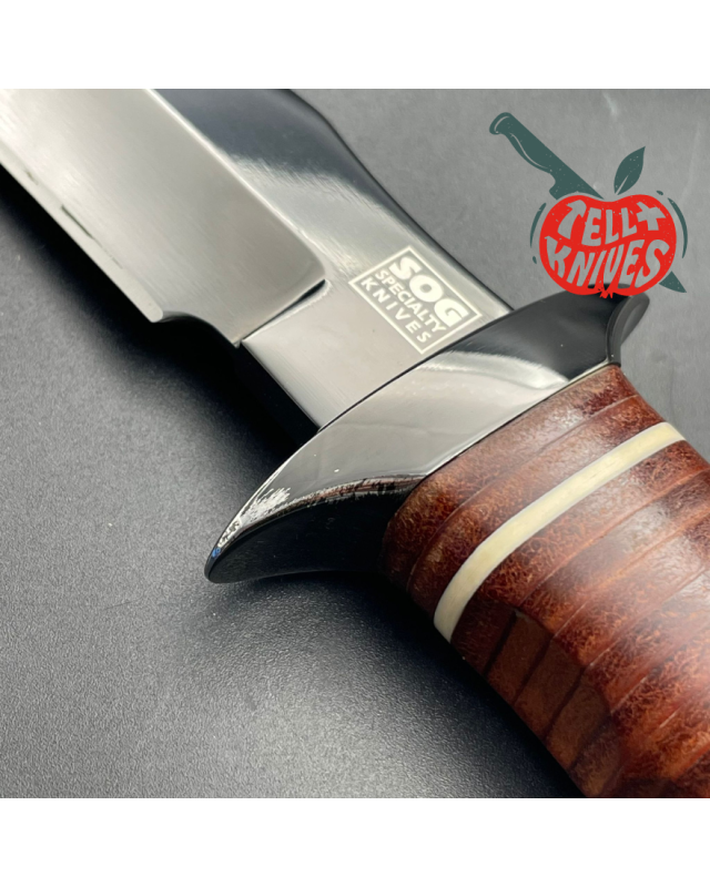 SOG - S1 Bowie II - 2005 Special Edition - AUS-8A steel black leather sheath with original box