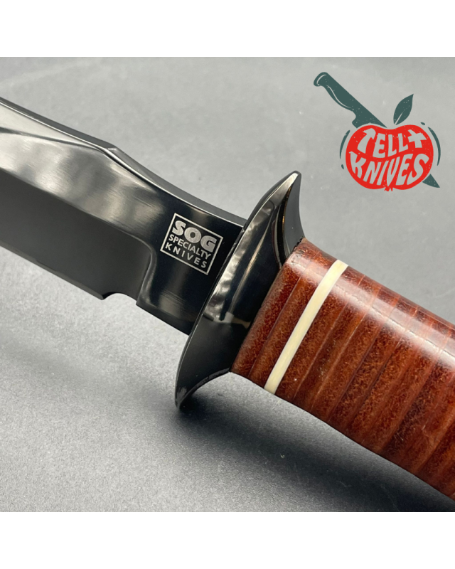 SOG - S1 Bowie II - 2005 Special Edition - AUS-8A steel black leather sheath with original box
