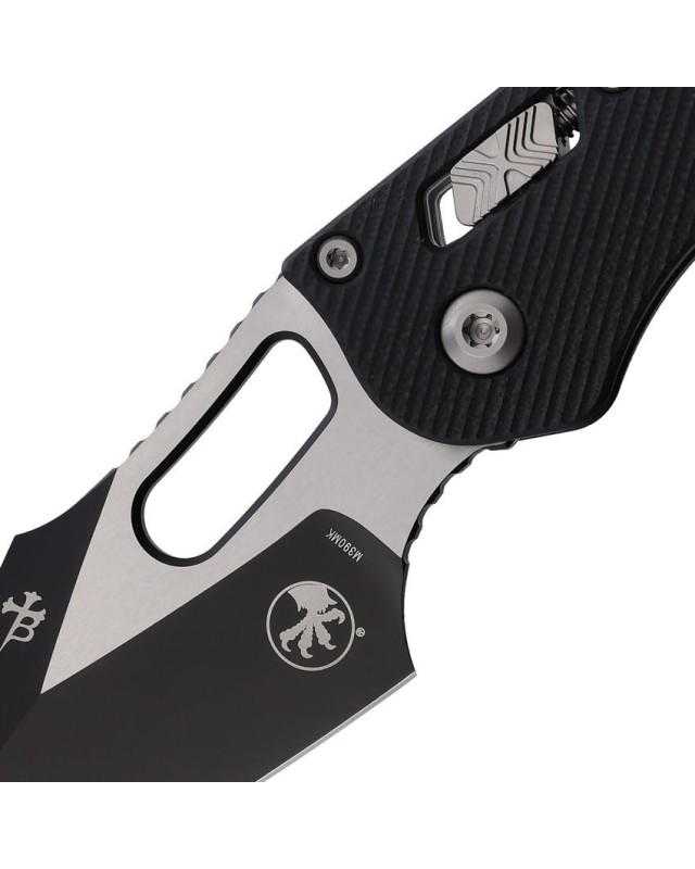 Stitch S/E Ram Lok M390MK steel Two Tone Finish Black G10 Stitch S/E Ram Lok M390MK steel Two Tone Finish Black G10