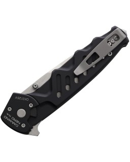 Caimano Nero N.A. N690 steel satin blade black aluminium handle