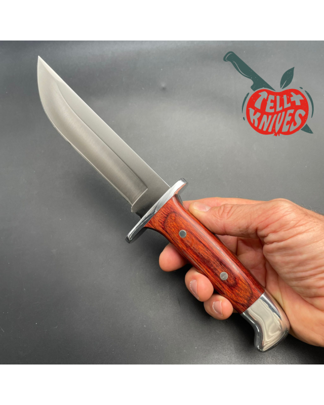 BUCK 124 Frontiersman 1989 - 420HC steel rosewood handle black leather BUCK 124 Frontiersman 1989 - 420HC steel rosewood handle black leather