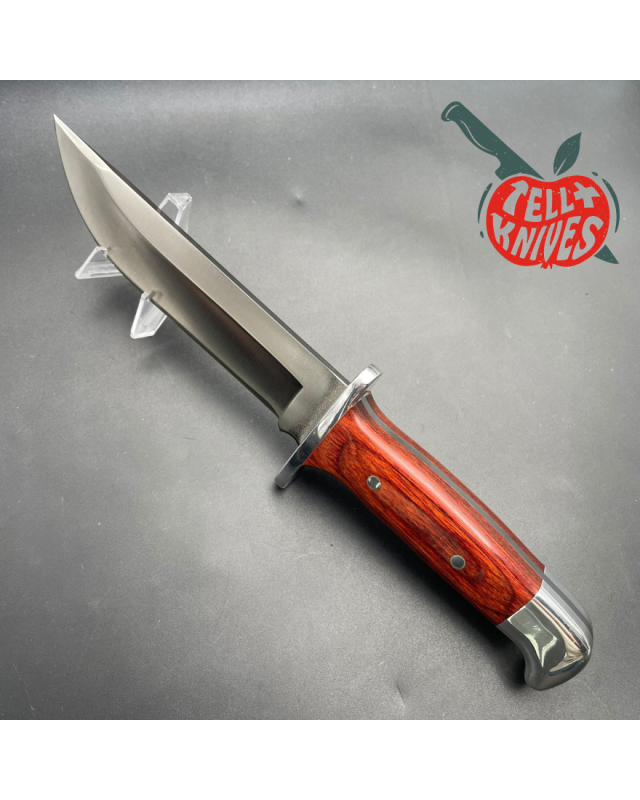 BUCK 124 Frontiersman 1989 - 420HC steel rosewood handle black leather BUCK 124 Frontiersman 1989 - 420HC steel rosewood handle black leather