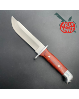 BUCK 124 Frontiersman 1989 - 420HC steel rosewood handle black leather