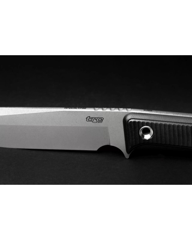 Apocalypse ELMAX steel Stonewash Finish Black Micarta handle