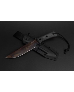 Apocalypse ELMAX steel Apocalyptic Finish Black Micarta handle