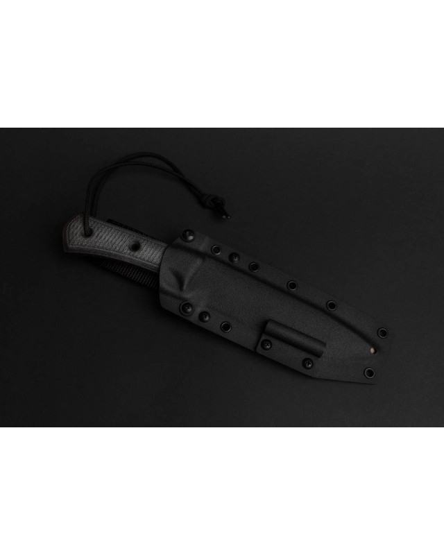 Apocalypse ELMAX steel Apocalyptic Finish Black Micarta handle