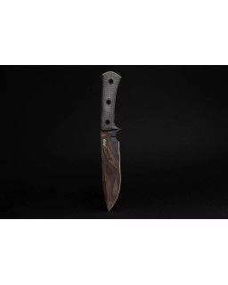 Apocalypse ELMAX steel Apocalyptic Finish Black Micarta handle