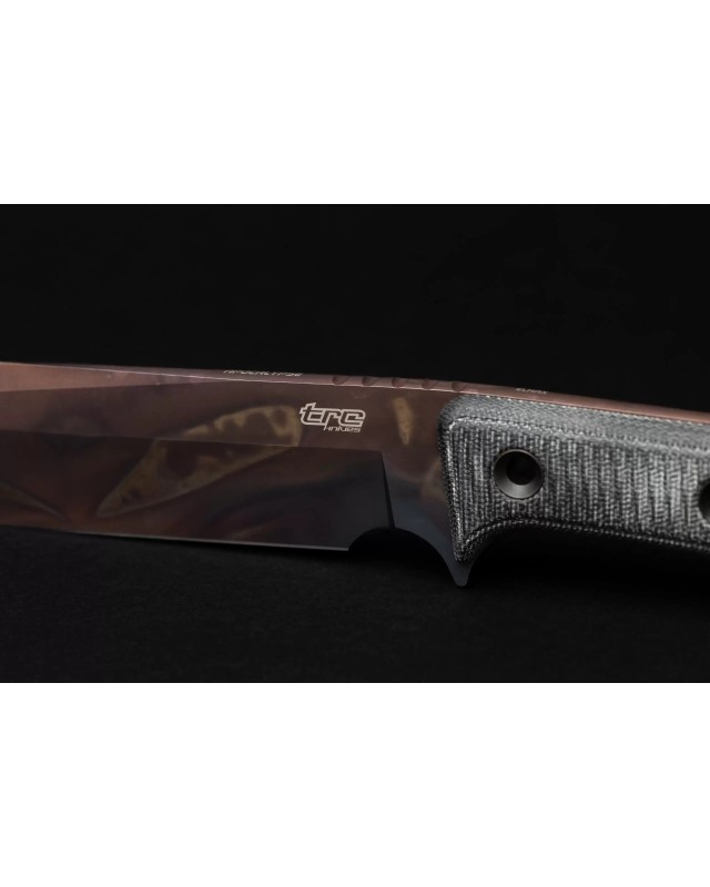 Apocalypse ELMAX steel Apocalyptic Finish Black Micarta handle