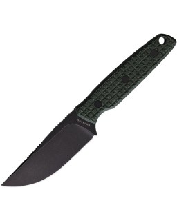 Mink Nitro-V steel blackwash finish green Micarta handle black kydex s