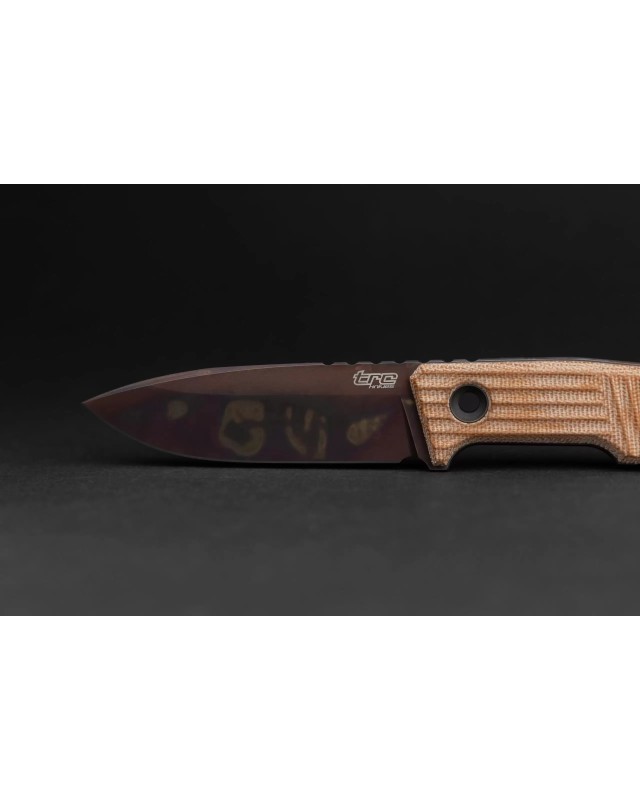 Urban Tactical ELMAX steel Apocalyptic Finish natural Micarta handle b