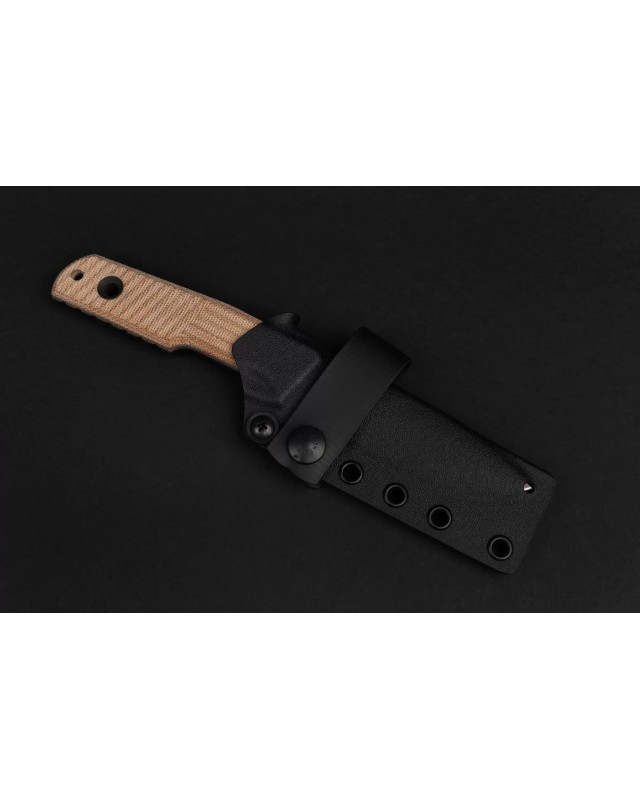 Urban Tactical ELMAX steel Apocalyptic Finish natural Micarta handle b