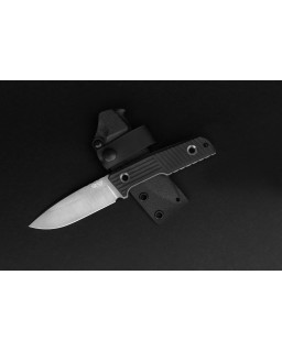 Urban Tactical ELMAX steel Satin Finish black Micarta handle black kyd