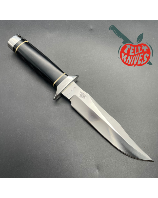 SOG S2 Trident NAVY SEALS AUS-8 steel black micarta handle SEKI Japan