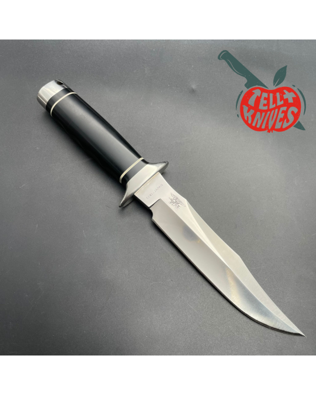 SOG S2 Trident NAVY SEALS AUS-8 steel black micarta handle SEKI Japan