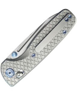 Bluff Crossbar Lock S35VN steel Gray Titanium handle