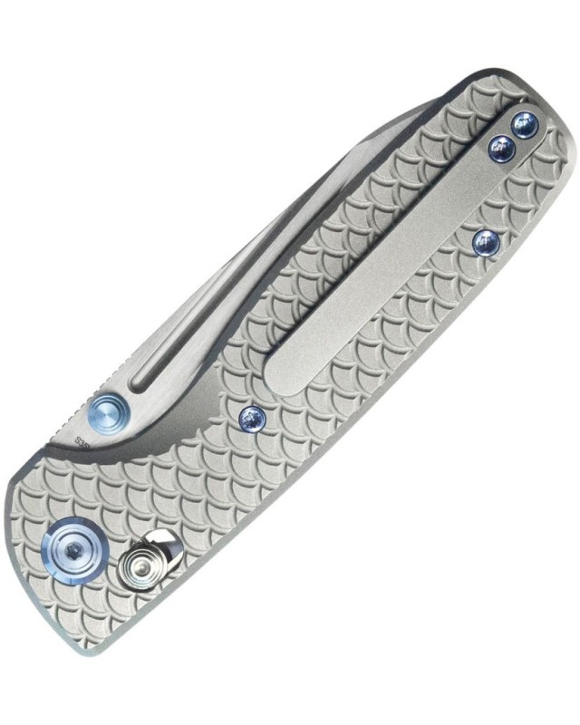 Bluff Crossbar Lock S35VN steel Gray Titanium handle Bluff Crossbar Lock S35VN steel Gray Titanium handle