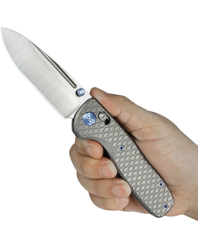 Bluff Crossbar Lock S35VN steel Gray Titanium handle Bluff Crossbar Lock S35VN steel Gray Titanium handle