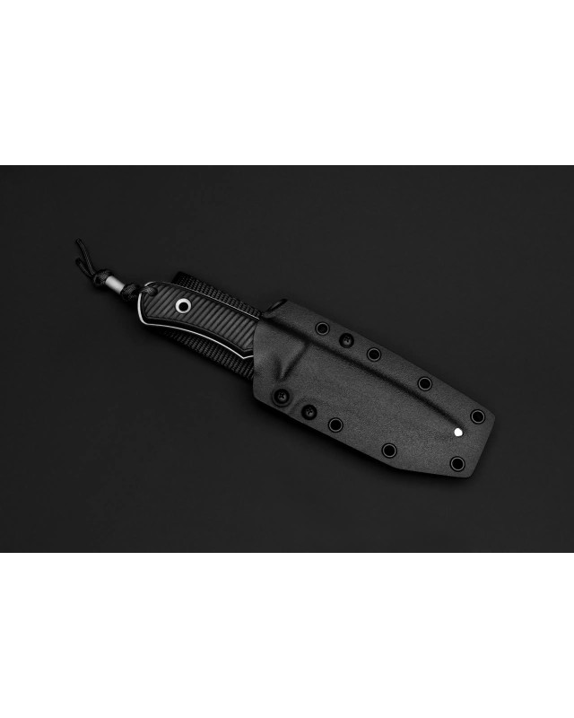 South Pole CPM-MagnaCut steel Satin Finish black Micarta handle black kydex