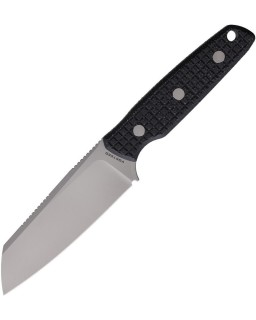 Mink fixed blade Nitro-V steel stonewash finish black canva Micarta handle