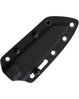 Mink fixed blade Nitro-V steel stonewash finish black canva Micarta handle