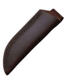 F3 Fixed Blade Knife CPM-3V steel stonewash finish black canva micarta handle leather sheath