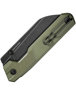 Hid OD Green G10 Handle 14C28N Stainless Steel Blackwash Finish