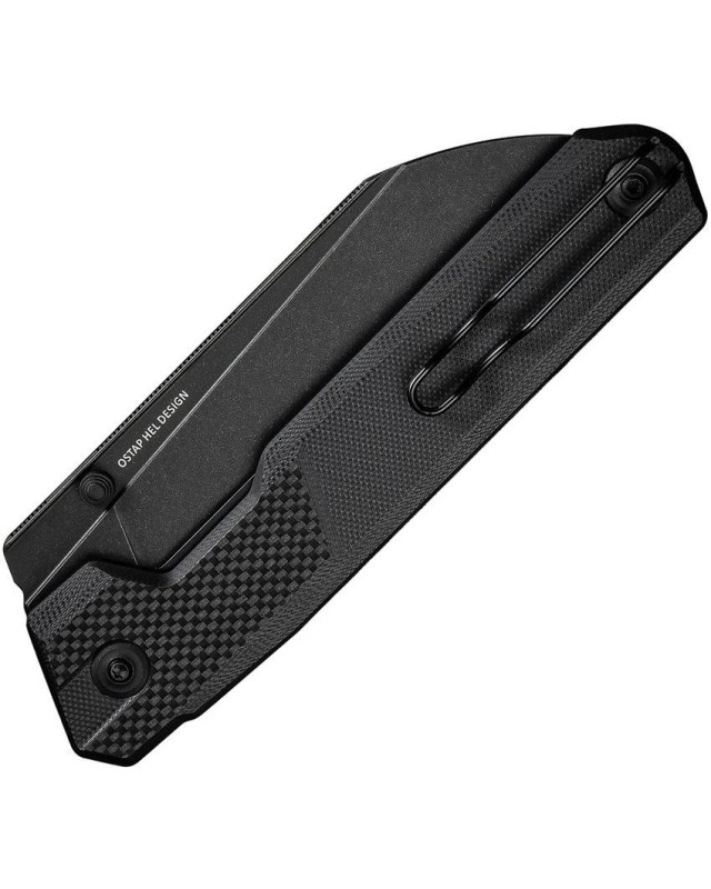 Hid Black G10 Handle 14C28N Stainless Steel Blackwash Finish Hid Black G10 Handle 14C28N Stainless Steel Blackwash Finish