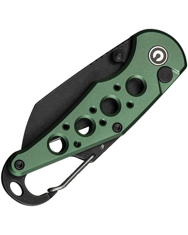 Pragma Button Lock Knife Green Aluminum Handle Blackwash Finished Nitro-V steel Pragma Button Lock Knife Green Aluminum Handle Blackwash Finished Nitro-V steel