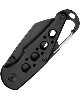 Pragma Button Lock Knife Black Aluminum Handle Blackwash Finished Nitro-V steel