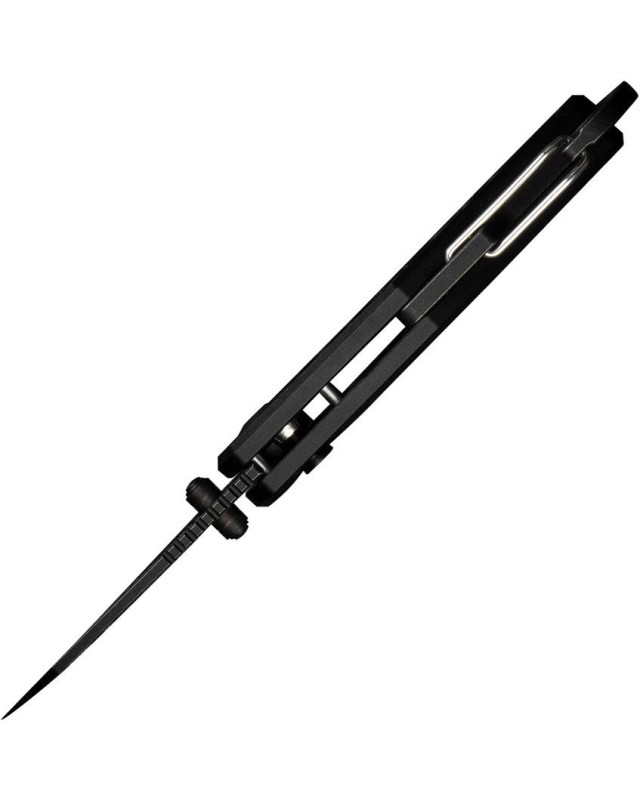 Pragma Button Lock Knife Black Aluminum Handle Blackwash Finished Nitro-V steel Pragma Button Lock Knife Black Aluminum Handle Blackwash Finished Nitro-V steel