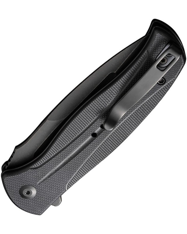 Incindie Button Lock 14C28N Sandvik stainless steel Blackwash finish Black G10 handle Incindie Button Lock 14C28N Sandvik stainless steel Blackwash finish Black G10 handle