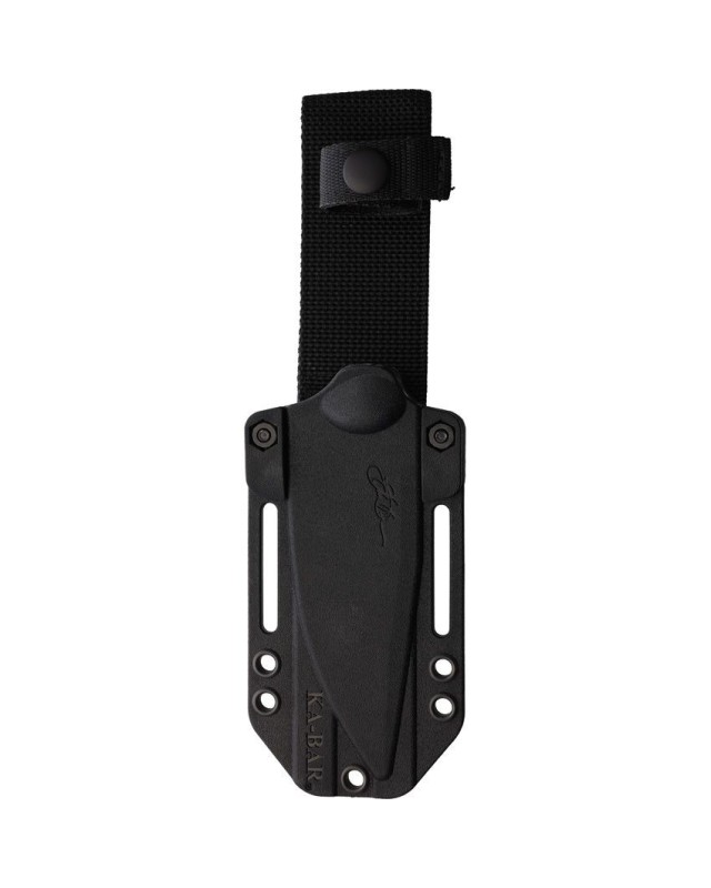 Nessmuk fixed blade 1095HC steel black powder coated black ultramid handle black sheath Nessmuk fixed blade 1095HC steel black powder coated black ultramid handle black sheath