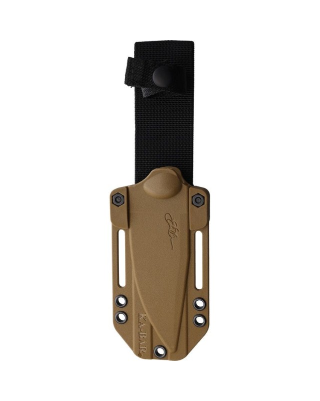 Nessmuk fixed blade 1095HC steel tan powder coated tan ultramid handle tan sheath Nessmuk fixed blade 1095HC steel tan powder coated tan ultramid handle tan sheath