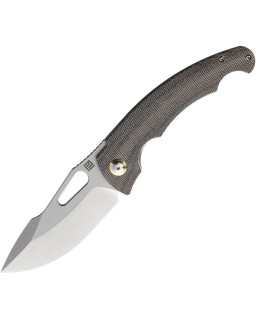 Xcellerator AR-RPM9 stainless steel Stonewash finish Linerlock Green Micarta handle