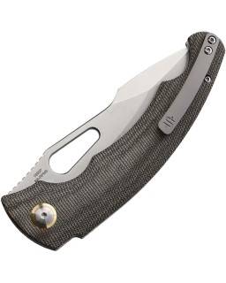 Xcellerator AR-RPM9 stainless steel Stonewash finish Linerlock Green Micarta handle