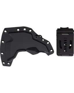 Addiction Combat Axe M390 steel Black PVD coating Micarta handle Kydex sheath