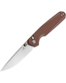 Bestechman Velix Button Lock 14C28N stainless steel G10 handle Ostap Hel Design