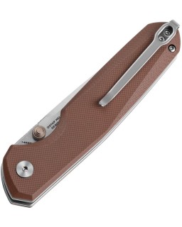 Bestechman Velix Button Lock 14C28N stainless steel G10 handle Ostap Hel Design