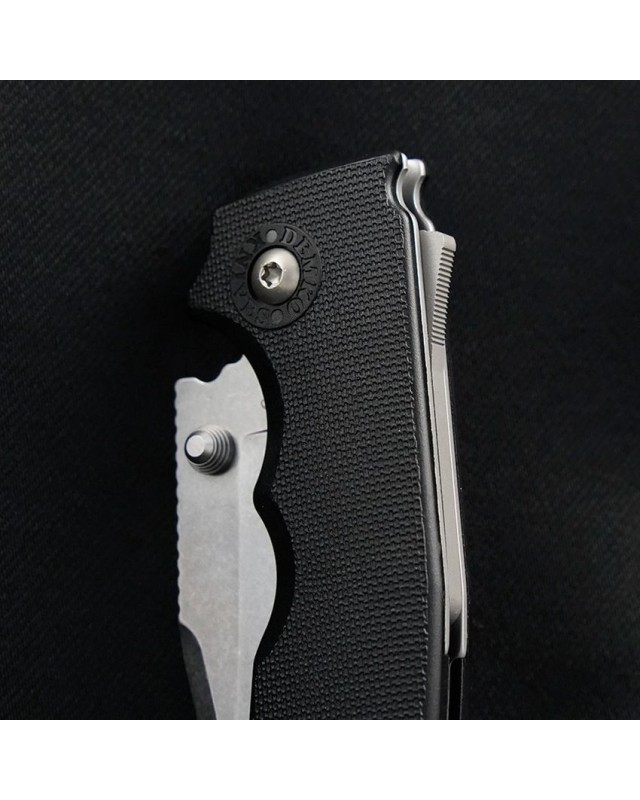Shark-Cub Shark-Lock Clip Point AUS-10A steel stonewash finish black GRN handle Shark-Cub Shark-Lock Clip Point AUS-10A steel stonewash finish black GRN handle