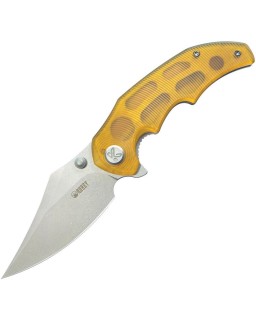 Ceto Camp folding knife 14C28N steel stonewash finish Linerlock Ultem handle