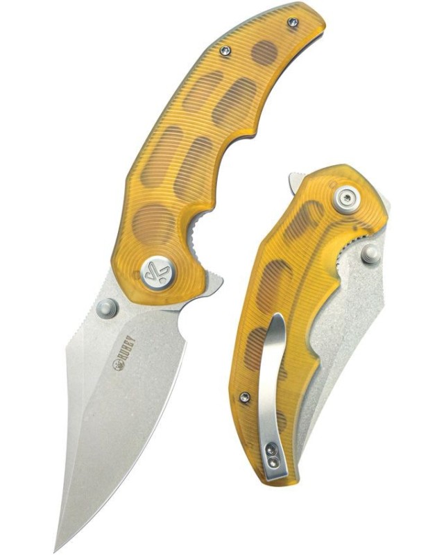 Ceto Camp folding knife 14C28N steel stonewash finish Linerlock Ultem handle Ceto Camp folding knife 14C28N steel stonewash finish Linerlock Ultem handle