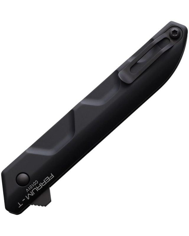 Ferrum T Black Warfare N690 steel aluminium handle flipper Linerlock Ferrum T Black Warfare N690 steel aluminium handle flipper Linerlock