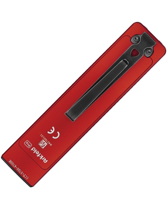 Arkfeld Pro Flashlight Red Aluminium 1300lm Arkfeld Pro Flashlight Red Aluminium 1300lm