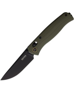 255L-GP Ambi Lock black PVD coated 10Cr15CoMoV stainless blade finish OD Green G10 handle